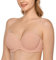 DELIMIRA Damen Trägerloser BH mit bügel Große Größen Seamless Dirndl BH mit Geformte Cups Blush Beige 85E