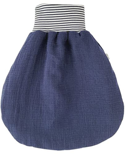 Lilakind“ Baby Musselin Strampelsack | Kleinkind Musselin Schlafsack | Made in Germany Marine Gr. XXL