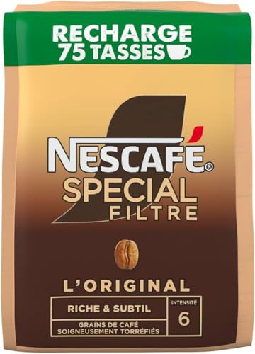 Nescafé SPECIAL FILTRE, Café Soluble, Recharge de 150g (Lot de 5)