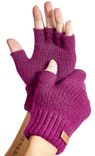 JYUYNY Fingerlose Handschuhe - Kaschmir Winter Warme Strick Handschuhe für Laufen, Radfahren, Fahren - Herren und Damen