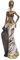 Pssopp Afrikanische Frauen Figur Tribal Lady Figur Statue Afrikanische Dame Skulptur für Home Decor Western Art Housing Culture Ornament (G04173A)