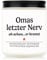 Craftique Oma Geschenk - Letzter Nerv Kerze im Glas, Geburtstags- und Muttertagsgeschenk für Oma, Granny