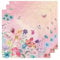 Wekuw Servietten Blumen Frühling, 40 Stück Servietten Frühlingsmotiv 33x33cm Servietten Rosa Servietten Schmetterling Servietten Pastellfarben für Mädchengeburtstag Party Tischdekorationen