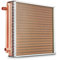 VEVOR Heat Exchanger Water to Air, 20x 20 with 3-Row 3/8 Copper Ports, 242 Aluminum Fins Heat Exchanger for Outdoor Wood Furnaces, Residential Heating and Cooling, and Forced Air Heating