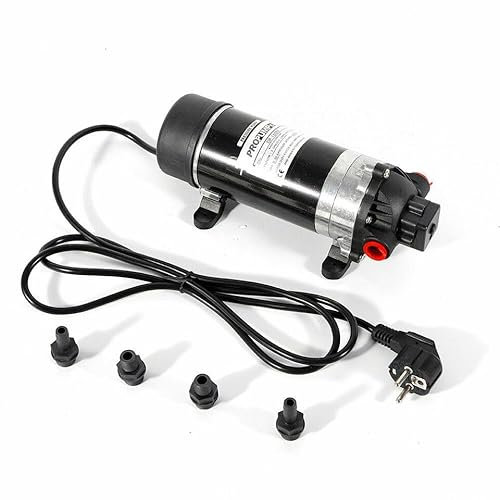 Wasserpumpe Druckwasserpumpe, 120W Membranpumpe Trinkwasserpumpe, 1.45 gal/min Durchfluss für Gartenbewässerung, Wohnwagen, Boote, Wohnmobil