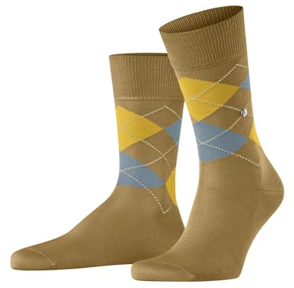 Burlington Herren Socken Manchester M So Baumwolle gemustert 1 Paar, Braun Mustard 1290, 40-46