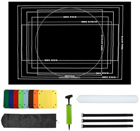 Jigsaw Mat, Puzzle Mat, Puzzle Storage for up to 2000 Pieces, Jigsaw Puzzle Mat for Puzzle Storage and Move, Jigsaw Accessories for Adults and Children(2000 pieces)