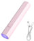 UV Lamps for Gel Nails Handheld Nail Dryer Rechargeable Strip Type Mini uv Nail lamp Portable led Nail lamp - Quick Drying for Gel Polishes and Nail Gel Strips (Pink)
