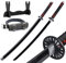 Udekit Anime Ninja Bambus Schwert Katana Krieger Waffen–40Zoll(104cm),mit Gürtel und Halter,für Halloween Motto Party Karneval Dress Up Party Cosplay