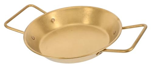 Holibanna Metal Plates for Eating Stainless Steel Serving Tray Plate Snack Plate Grilled Fish Platter