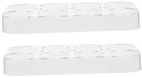 Mipcase 2Pièces Rangement Pour Œufs Réfrigérateur Porte Œufs Durable Compartiments Pour Œufs Pour Organisation Aliments