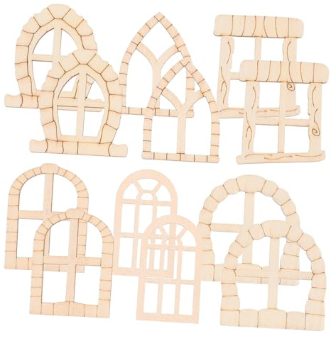 100pcs Fairy Door Decoration Mini Unfinished Wooden