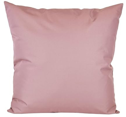 JACK 40x40cm Outdoor Lounge Kissen Dekokissen inkl. XXL-Füllung Wasserabweisend Sitzkissen Garten Stuhl Lotus Effekt, Farbe:Altrosa
