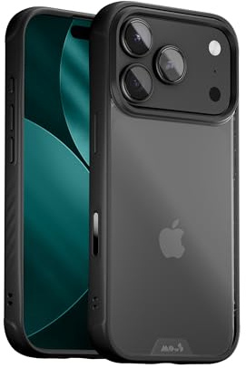 Mous for iPhone 17 Pro Clear Case, Camera Control Cover, Anti-Yellowing Shockproof Cover