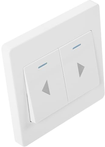 SEWOART Interruptor De Botón para Puerta De Garaje De Montaje Pared Panel con Doble Botón y Reseteo Automático Diseño Simple y Compatible con Automatismos Comerciales