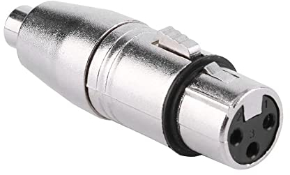 CABLEPELADO Adaptador XLR Mono 3 Pin Hembra - Hembra | Adaptador XLR a | Apto para mezcladores, micrófonos, amplificadores, Ecualizador, teclados, Guitarras, Piano eléctrico, etc | 1 unidad