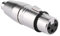 CABLEPELADO Adattatore XLR Mono 3 Pin Femmina - Femmina | Adattatore XLR a | Adatto per mixer, microfoni, amplificatori, equalizzatore, tastiere, chitarre, pianoforte elettrico, ecc | 1 pezzo