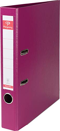 Pergamy 900870 Ordner Vollkunststoff A4 5cm violett