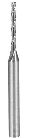 sourcingmap 1/8 Shank 1.5mm x 12mm Carbide End Mill CNC Router Bits 2 Flute Milling Bit for Acrylic PVC MDF Wood