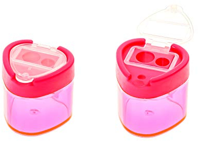 TSI 45328-3 Taille-crayon double triangulaire avec fermeture Rose