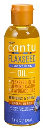 CANTU Flaxseed Smoothing Oil with Flaxseed, Olive, Almond, Castor & Avacado Oil 100 ml (Pack of 1)