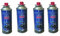 Polyflame Lot de 4 Cartouches Recharge gaz 220g MSF-1a ECHARGE GAZ pour RECHAUDS & CHALUMEAUX