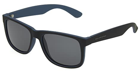 Foster Grant mens Jace Polarized for Digital Sunglasses Sunglasses, Matte Black and Navy, 54mm US