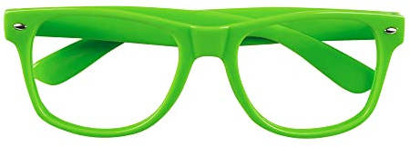 Goldschmidt Kostüme Partybrille Brille Party neon bunt | Unisex Erwachsene Damen Herren | Für Fasching Karneval Fastacht (grün)