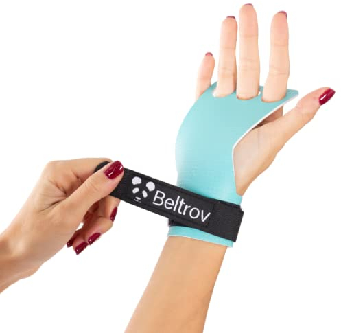 Beltrov - Crossfit-Hüfte für Männer und Damen - Hypoallergene Hand Grips für Kunst-Gymnastik, Fitnessstudio, Gewichtheben - Verhindert Blasen und Risse - Hohe Haltbarkeit und Schutz (Türkis, S)