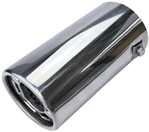 AERZETIX - C53735 - Endstück schalldämpfer/auspuffblende/endrohre/auspuff - durchmesser 52-67 mm - länge 150 mm - chromblende - beschichtung verchromt