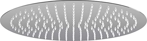 Cornat Kopfbrause Giant XXL - 400 mm Kopfdurchmesser - 1 Strahlart - Mit Kugelgelenk & Anti-Kalk-Düsen - Rund / Verchromt / Duschkopf / Regendusche / Einbau-Duschkopf / Duschbrause / TECBW3431