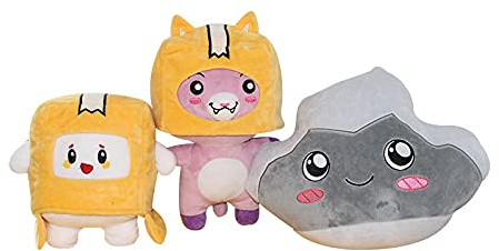 Benolls 3 Stück Boxy and Foxy and Rocky Plüschtier,Abnehmbare Figur Spielzeug Anime Weiche Stoffpuppe für Kinder und Fans,Die Beste Wahl für Weihnachten,Geburtstag,Halloween (Boxy+Foxy+Rocky)