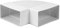 220x55 mm 90° Curva a Canale Rettangolare - Adattatore, Connettore per Condotte in Plastica