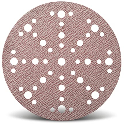 Wfix PRO F225 superlanglebige Schleifscheiben 150mm Klett 48-Loch-Perforation für den profesionellen Einsatz, Körnung P240 fein - 100er Schleifpapier Set für Karosserie, Nautik, Zimmerei und Holz