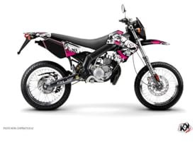 KUTVEK - Deko-Set 50Cc Trash kompatibel mit Derbi Drd Xtreme Rosa