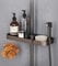 Duschablage Ohne Bohren,Duschstangen Ablage für Shampoo, Conditioner, Seife, 30cm Shower Shelf，Duschregal Ohne Bohren Duschstangen-Aufbewahrungsregal füR 18mm-25mm Duschstange