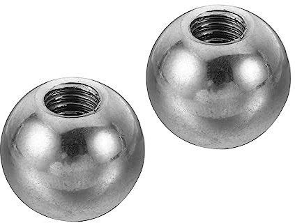 PATIKIL Muttern Knopf 2 Pack M6 Innengewinde 15mm AD 304 Edelstahl Runde Kugel Schraube Kappe Abdeckung für Beleuchtung Möbel DIY Dekoration Silber