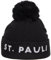 FC St. Pauli Reflective Bommelmütze Wintermütze (DE/NL/SE/PL, Alphanumerisch, Einheitsgröße, schwarz)