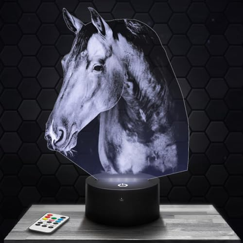 Nachttischlampe Pferdbüste deko Tier Reiten. Geschenkidee Mann Frau objekt Pferdbüste Nachtlicht Erwachsene deko Zimmer. Weihnachten TOP