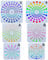 GORGECRAFT 6 Stile 3 Größen Mandala-Dotting-Schablonen 8/12/16/20/24-Segment-Mandala-Steinmalerei-Schablonen Vorlage Für DIY-Holzwände Möbel Leinwand Glas Metall Stein Airbrush-Kunstmalerei