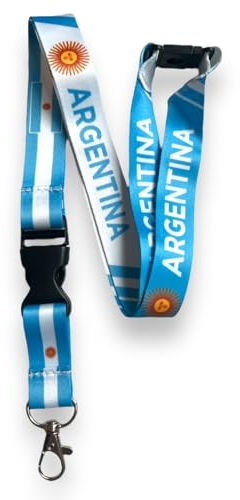 PAC Supplies Global Schlüsselband mit Argentinien-Flagge, blau