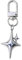 LEEINTO Pendentif Porte-clés Y2K Étoile Charme Pendentif Porte-clés En Métal Porte-clés pour Femmes Hommes Amitié Cadeau Sac À Main Décoration Bijoux Faits À La Main Cadeau