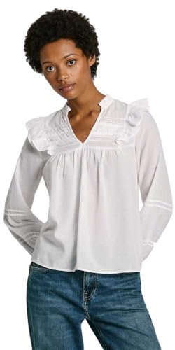 Pepe Jeans Lorely Camisa, Blanco (Blanco), XL para Mujer