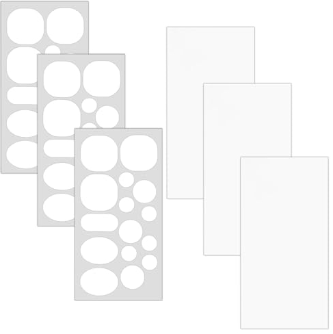6 Blatt Daunenjacke Reparaturflicken Nylon, 48 Stück Flicken Selbstklebend Wasserdicht Reparatur für Daunenjacke, Oberbekleidung (Weiß)