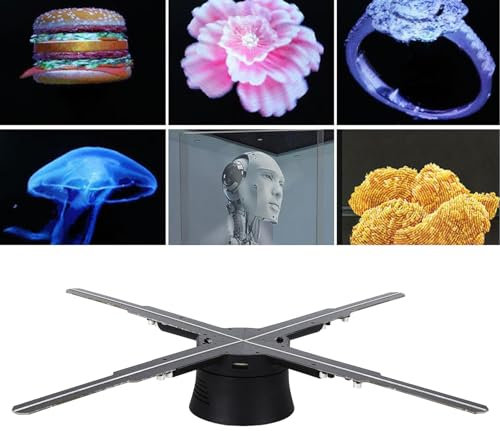 Ventilateur D'hologramme 3D, Machine D'affichage de Projecteur Publicitaire de Ventilateur Holographique à LED, Projecteur Vidéo de Ventilateur D'hologramme à LED pour Les