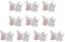 Cikiki Lot de 10 mini pinces à cheveux papillon pour filles, petites pinces à cheveux, barrettes scintillantes, papillon élégant et coloré