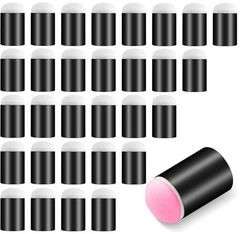 30Pcs Finger Sponge Daubers Finger Painting Sponge Craft Drawing Sponge Ergonomic Painting Sponges Foam Brush Paint Tools for Kids Graffiti Watercolours Arts Crafts Supplies