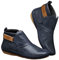 outlet angebote Stiefeletten Damen Unisex Flach Runde Zehe Cowboystiefel Damen Chelsea Mit Rutschfest Sohle Stylisch warehouse deal outlet angebote