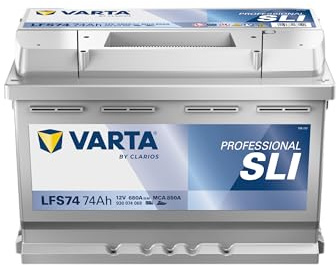 VARTA Professional Starter (LFS74) 12V 74Ah 680A - Nassbatterie für kleinere Schiffe & Boote - Resistente Starterbatterie für herausragende Leistung - Wartungsfreie Bleisäurebatterie