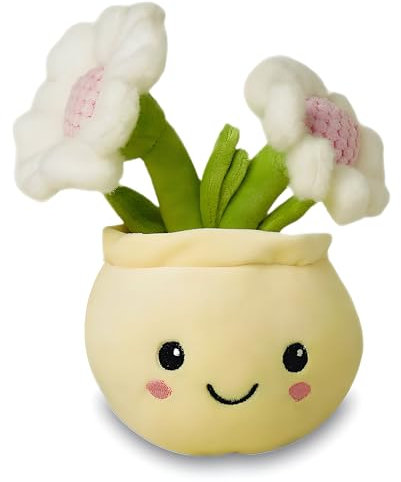 Deluxe Paws Daisy Plant Plush Toy Kawaii Plushie, 10 (Style One)
